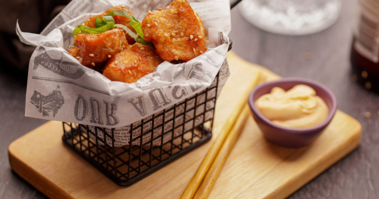Korean Inspired Popcorn Chicken