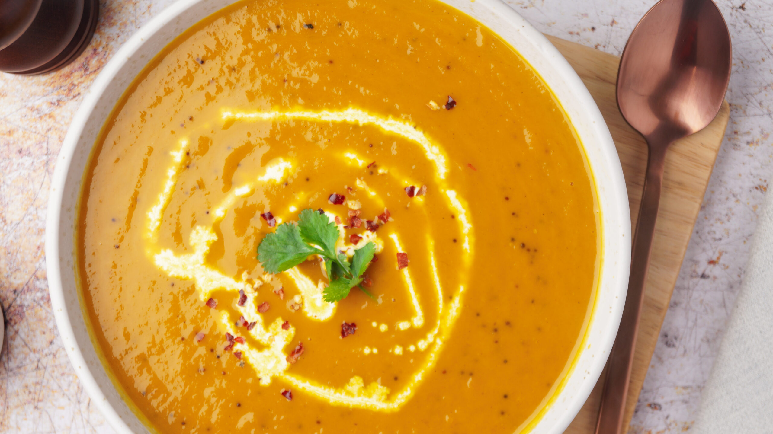 Classic Carrot and Pumpkin Soup