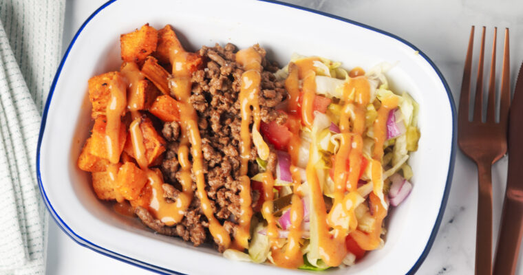 Sweet Potato and Beef Salad Bowl